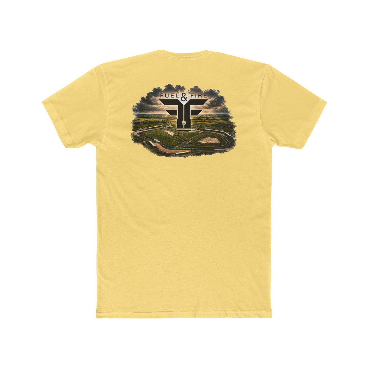Formula 1 Course Logo Tee — 'Fuel & Fire' Silverstone Graphic Cotton T‑Shirt