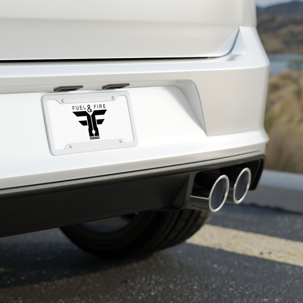 Fuel & Fire Logo License Plate - Automotive Emblem Front Plate