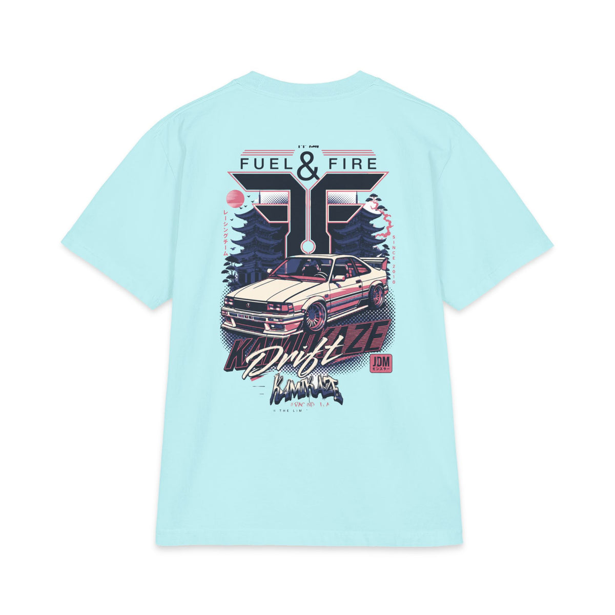 Drift Vibe T‑Shirt — Fuel & Fire Retro JDM Graphic Tee