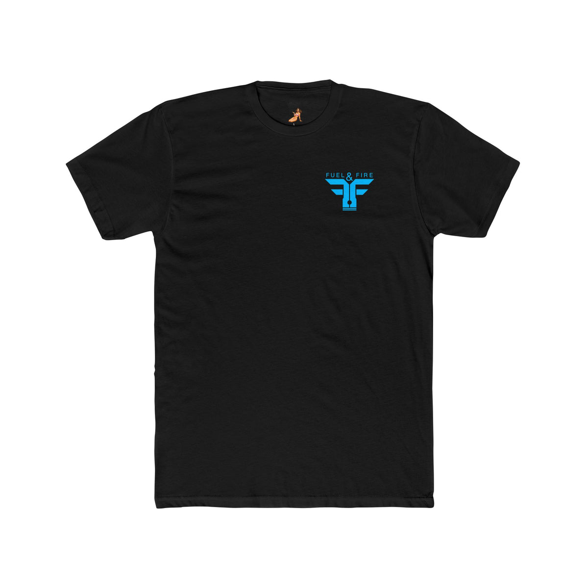 Crew Tee — 'Full & Fire' Burn Rubber Superbird Muscle Car Graphic T‑Shirt