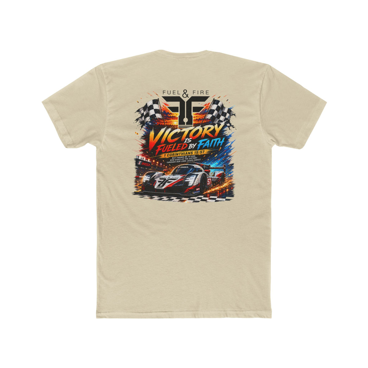 IMSA Victory Tee — “Victory Fueled by Faith” Graphic T-Shirt