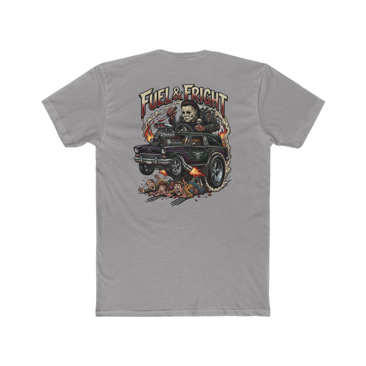 Fuel & Fright Tee — Halloween Car Graphic T-Shirt