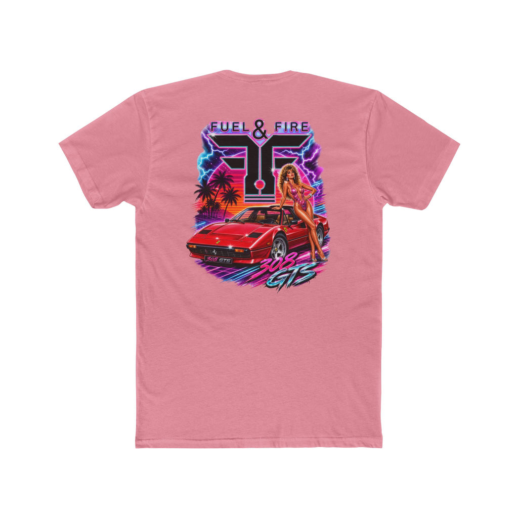 Fuel & Fire 308 GTS Retro Sports Car Tee