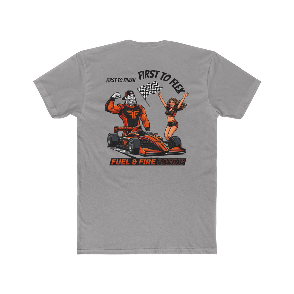 Big Block Bobby — “First to Flex” Fuel & Fire Graphic T‑Shirt