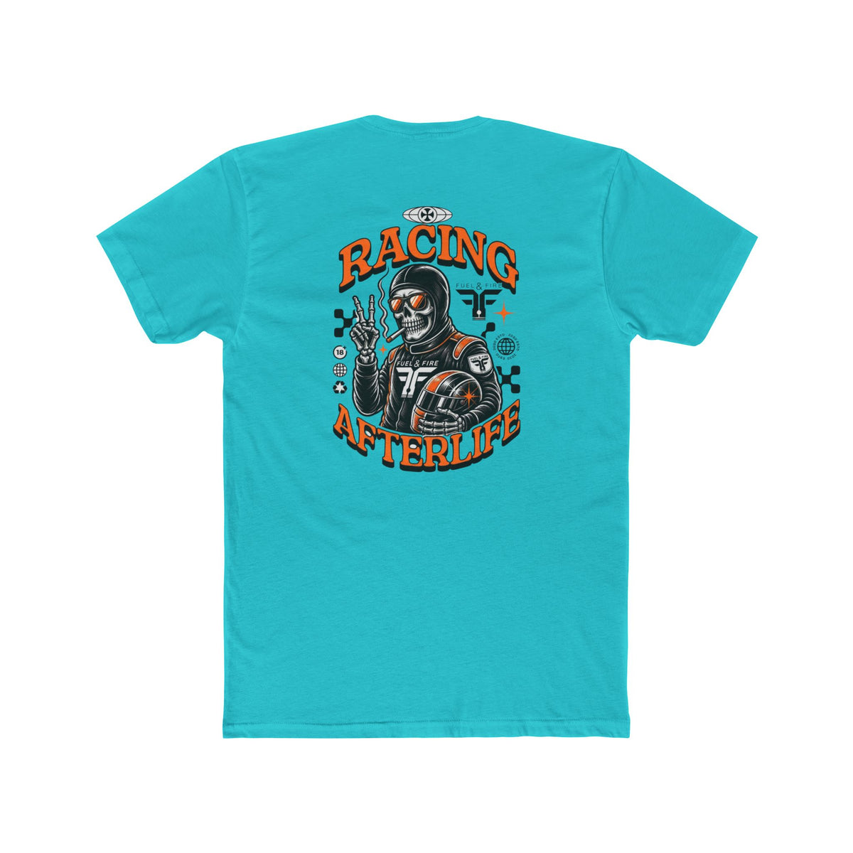 Racing Afterlife Tee — Vintage Skull Racer Graphic Shirt