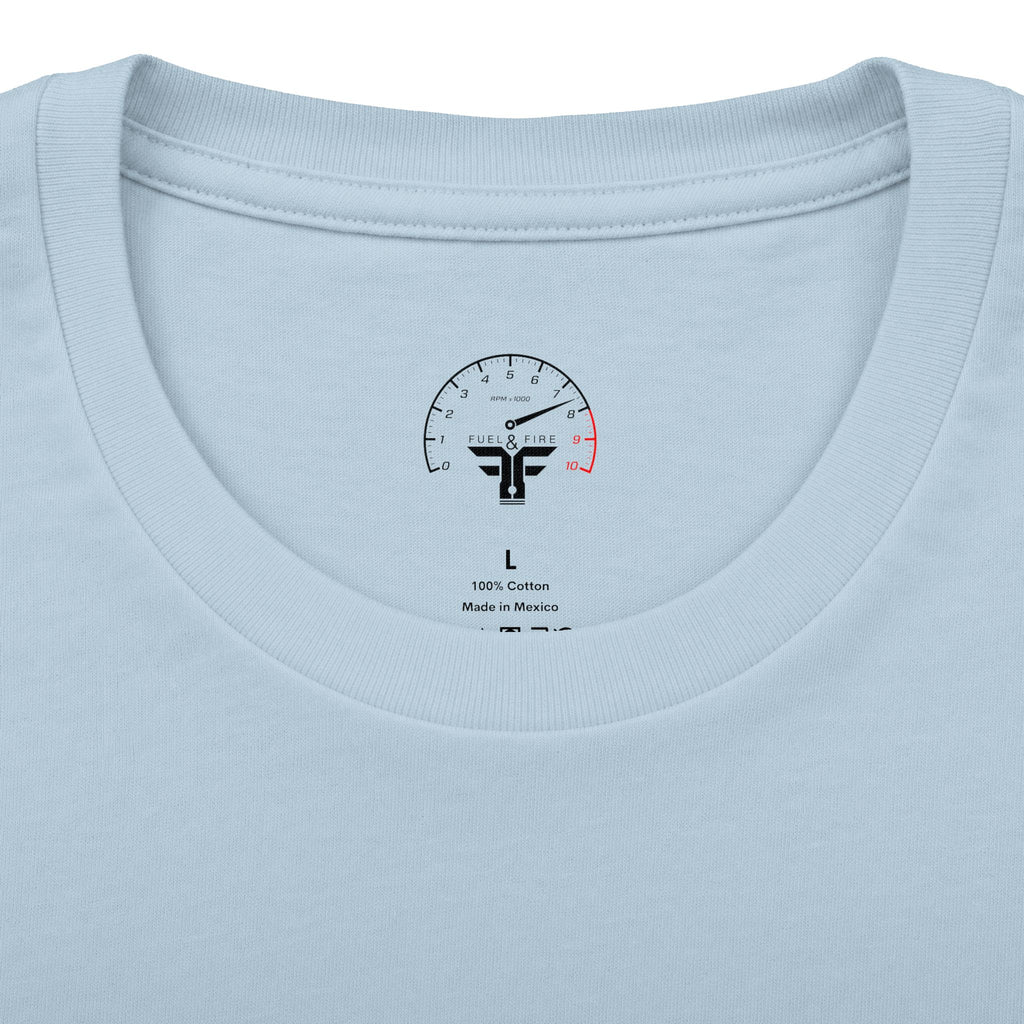 Fuel & Fire Racing Tee — 'I Have Fought, I Have Finished, I Have Kept the Faith' Crew Shirt