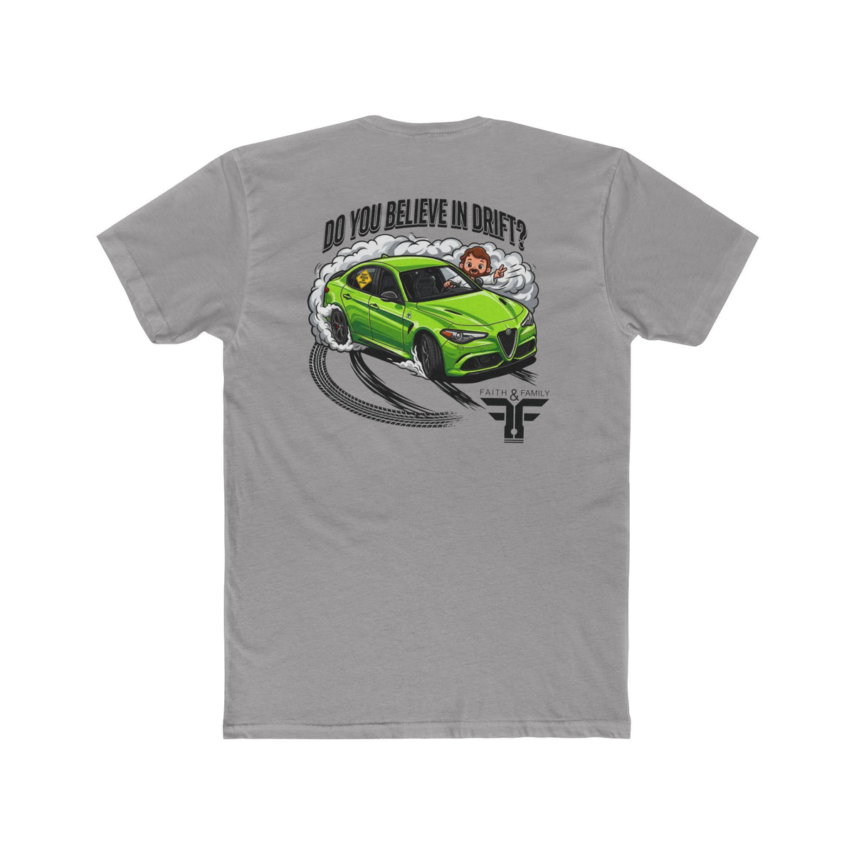 Baby Jesus Tee — "Do You Believe in Drift?" Car Racing T-Shirt