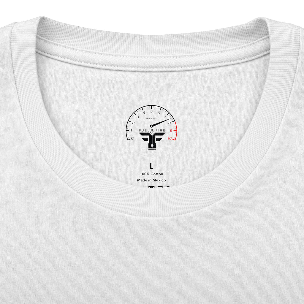 Fuel & Fire Racing Tee — 'I Have Fought, I Have Finished, I Have Kept the Faith' Crew Shirt
