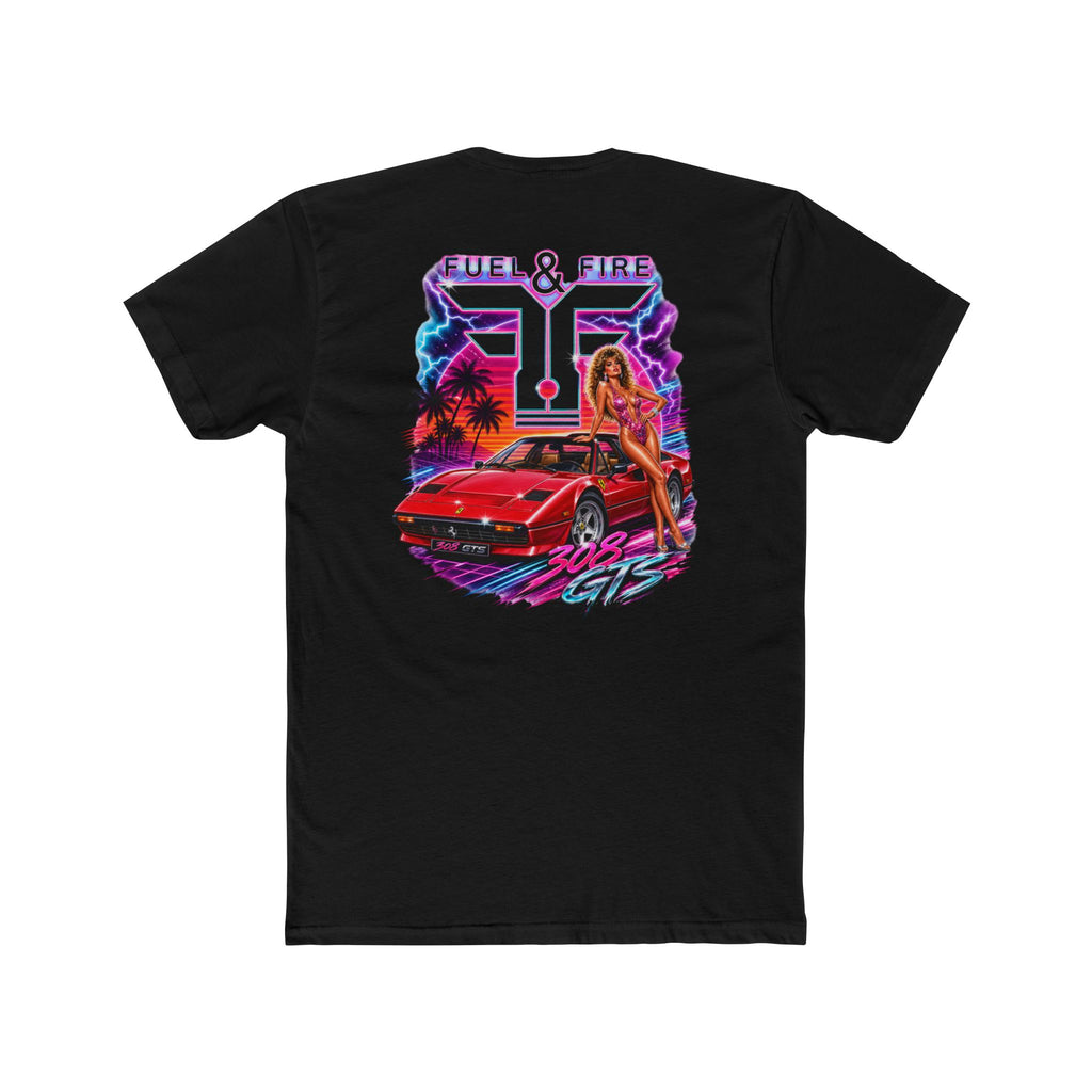Fuel & Fire 308 GTS Retro Sports Car Tee