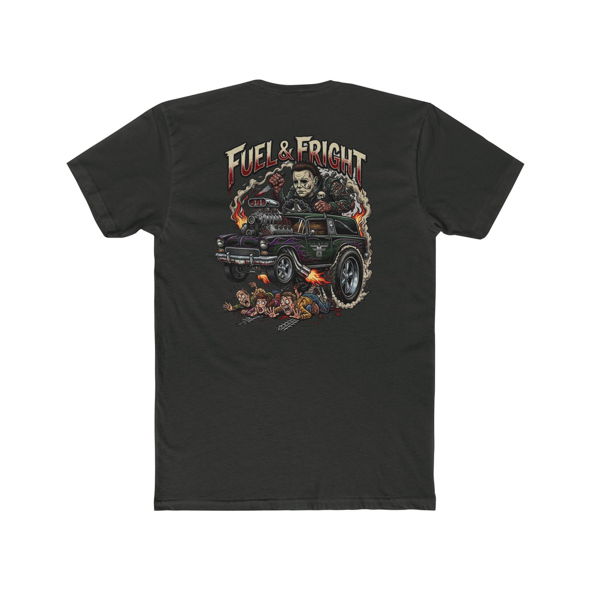 Fuel & Fright Tee — Halloween Car Graphic T-Shirt