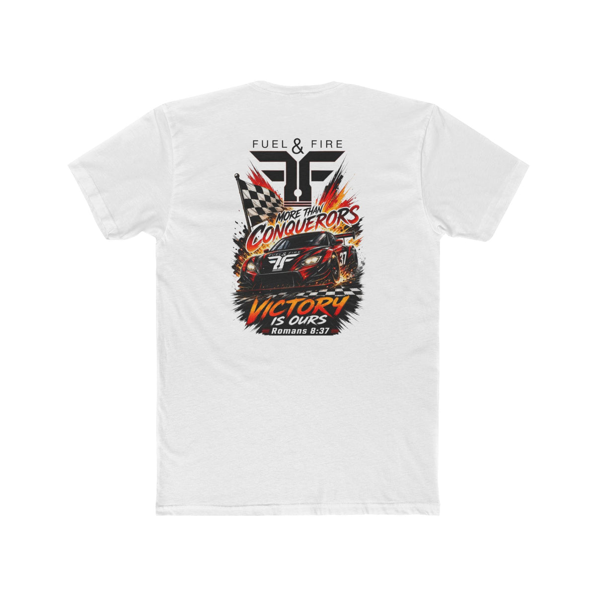 Racing Crew Tee — "Conquerors" Victory Car Graphic