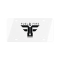Fuel & Fire Logo License Plate - Automotive Emblem Front Plate