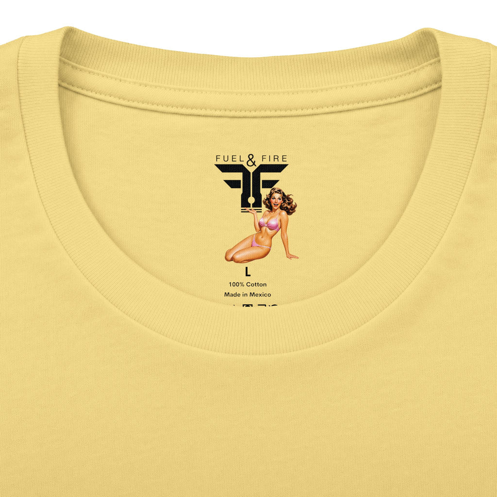 Drive-In Retro Tee — 'Fuel & Fire' Vintage Car Poster T-Shirt