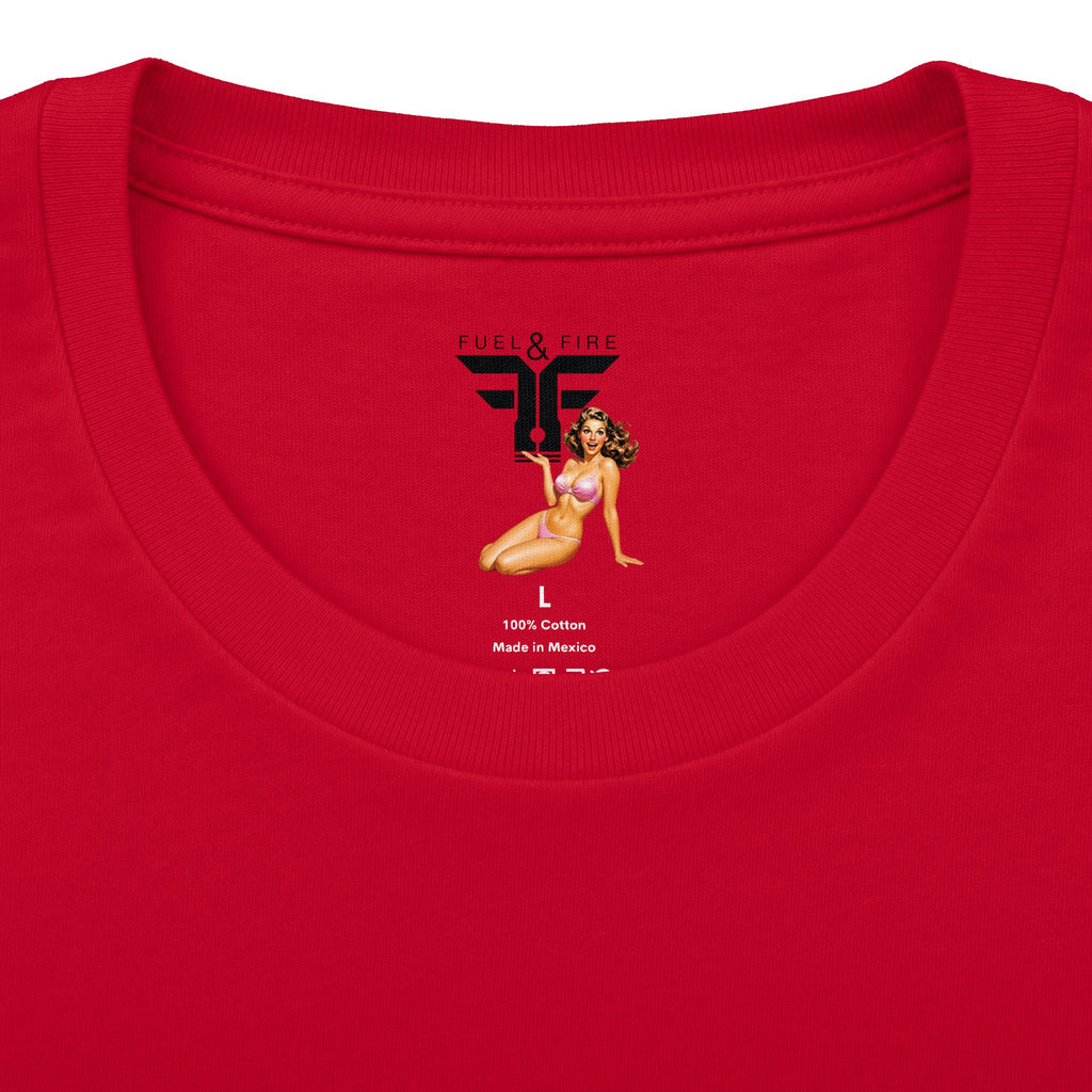 Fuel & Fire Patriotic Tee — "One Nation Under God With Liberty" Vintage American Flag Shirt