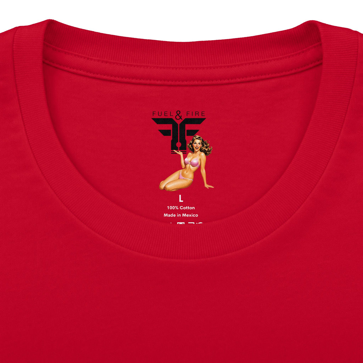 Fuel & Fire Patriotic Tee — "One Nation Under God With Liberty" Vintage American Flag Shirt