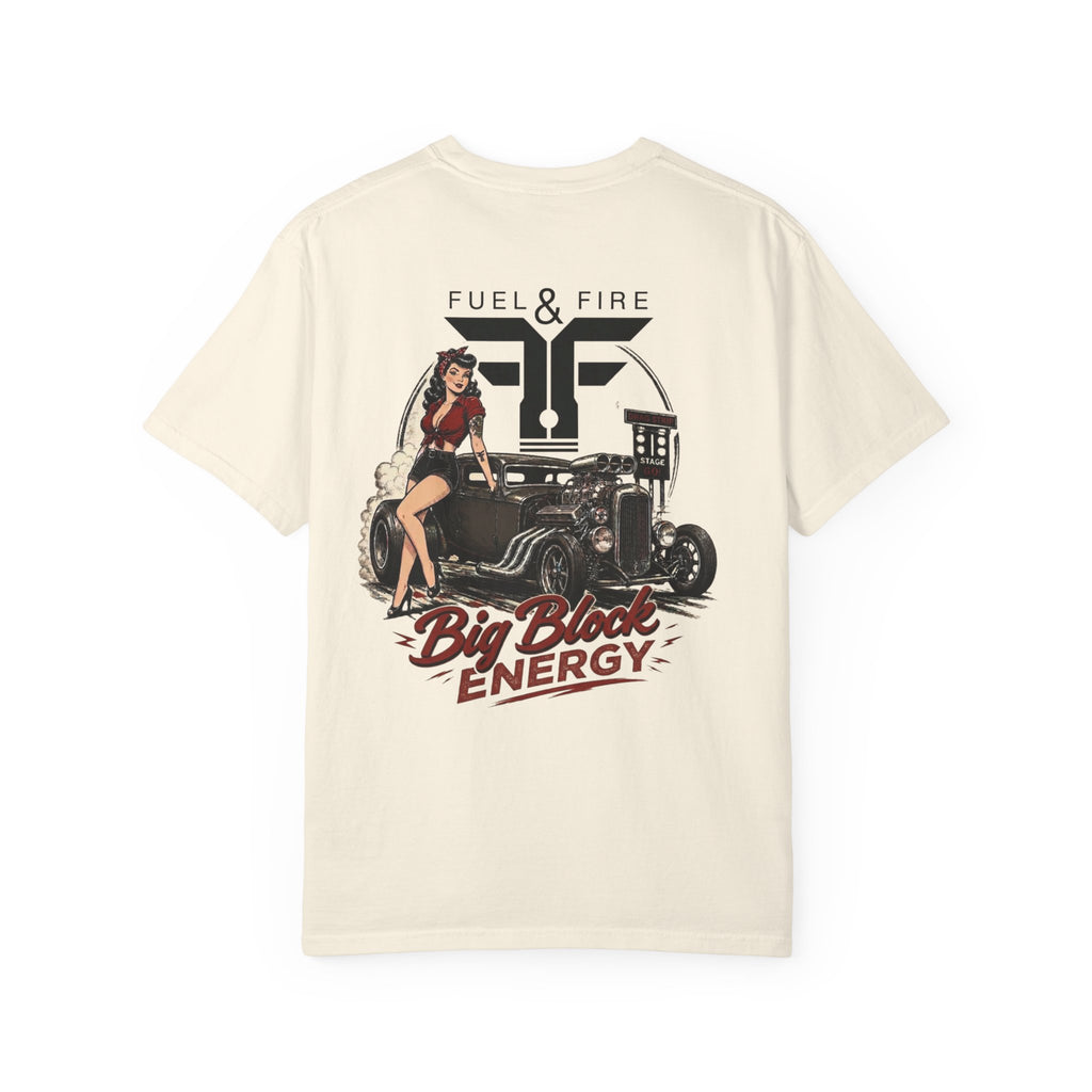 Fuel & Fire "Big Block Energy" Vintage Hot Rod T-Shirt