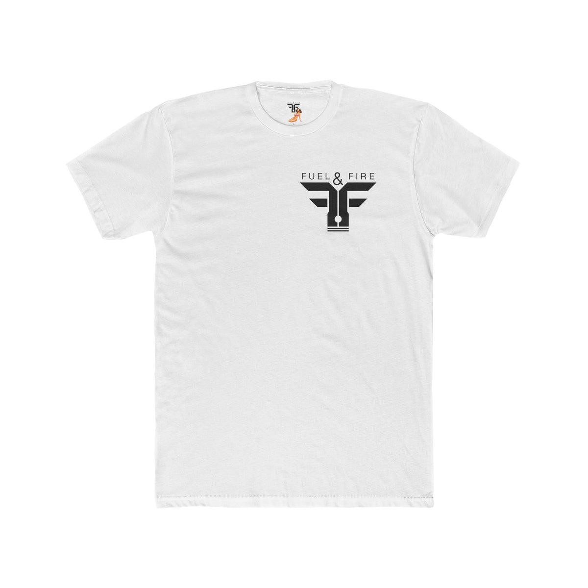 Fuel & Fire Racing Tee — Laguna Seca Graphic Cotton Crewneck