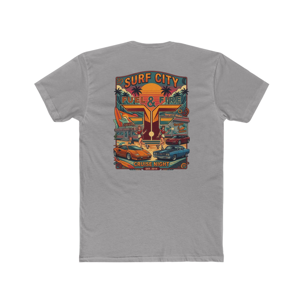 Surf City Cruise Night T-Shirt — Hot Rods JDM and Exotic Beach Cars Graphic Tee