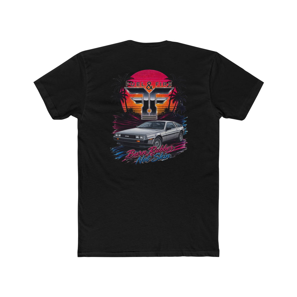 Retro Sunset 1.21 Gigawatts Tee — 'Rise & Ride' Vintage Palm Beach Graphic T-Shirt