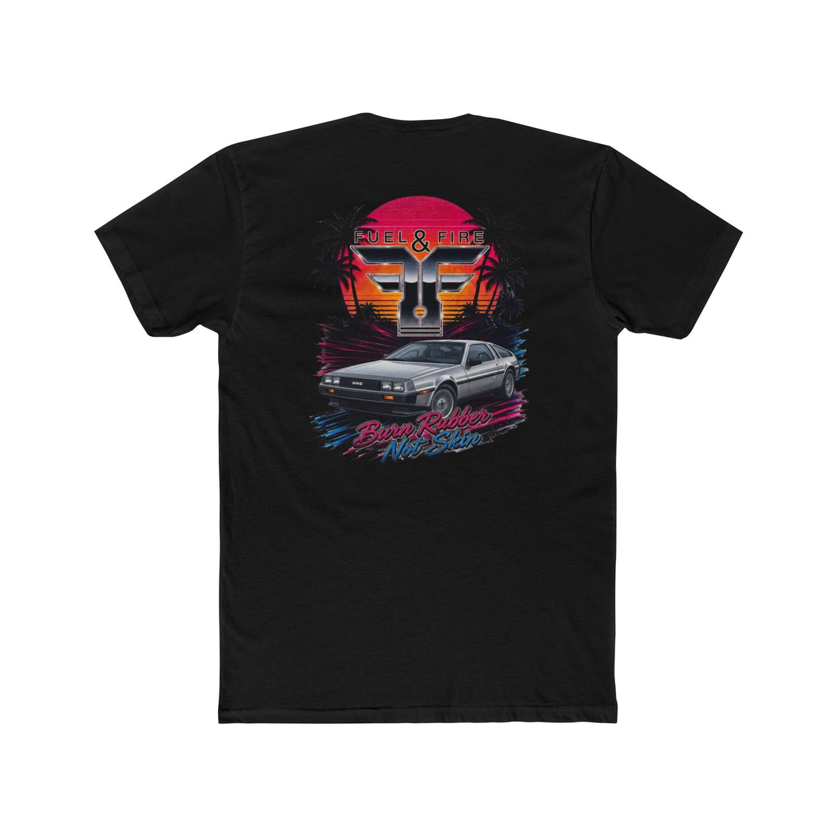 Retro Sunset 1.21 Gigawatts Tee — 'Rise & Ride' Vintage Palm Beach Graphic T-Shirt