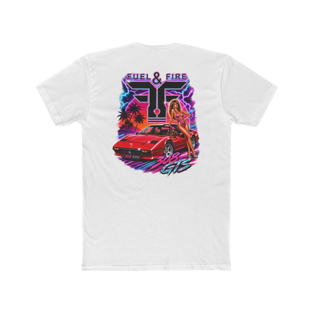 Fuel & Fire 308 GTS Retro Sports Car Tee