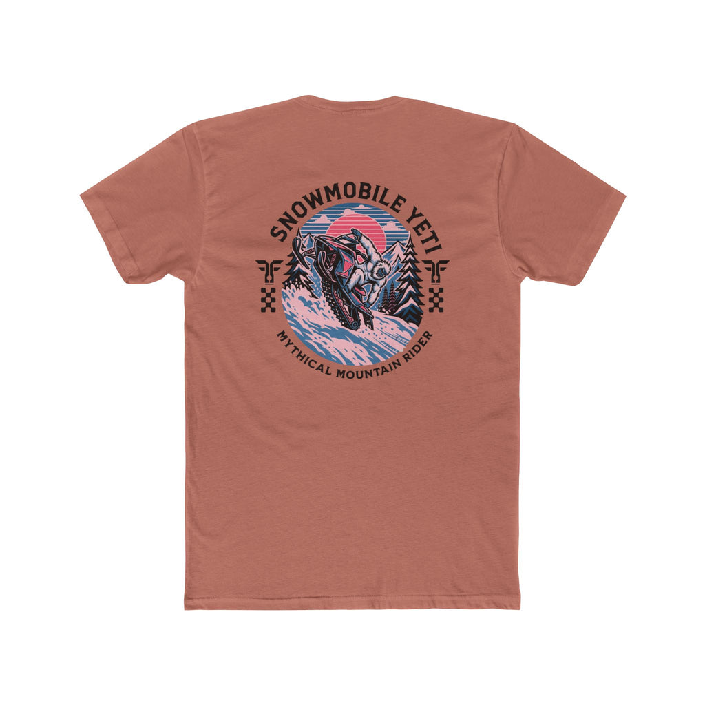 Snowmobile Yeti Tee — Mythical Mountain Riding T-Shirt