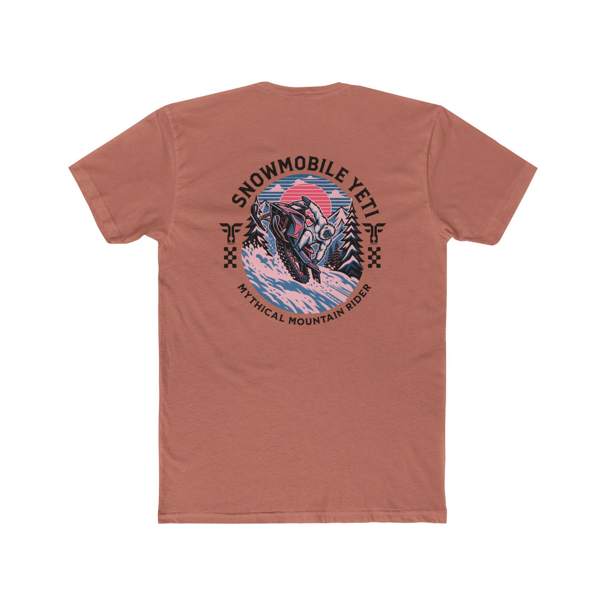 Snowmobile Yeti Tee — Mythical Mountain Riding T-Shirt